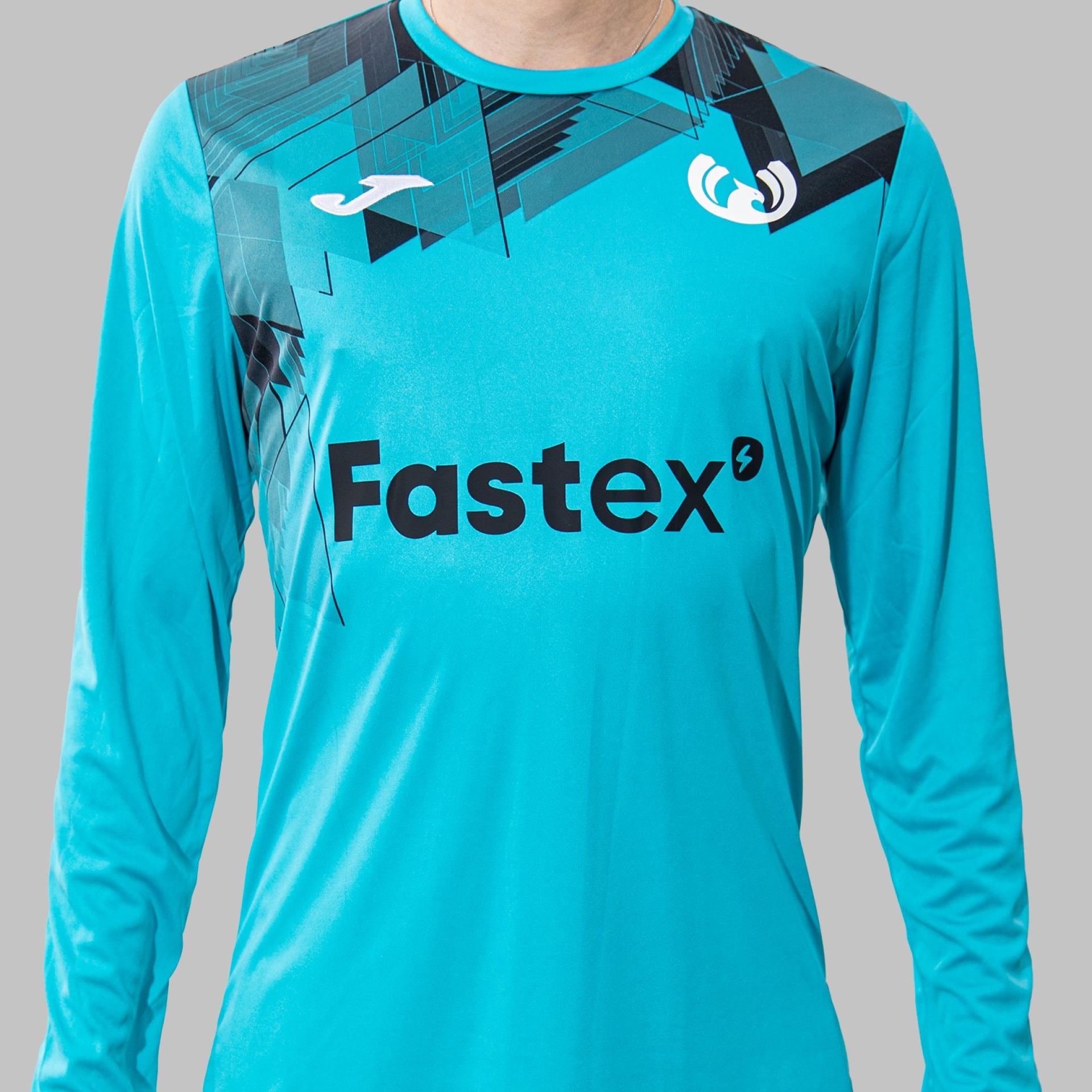 Blue goalkeeper jersey